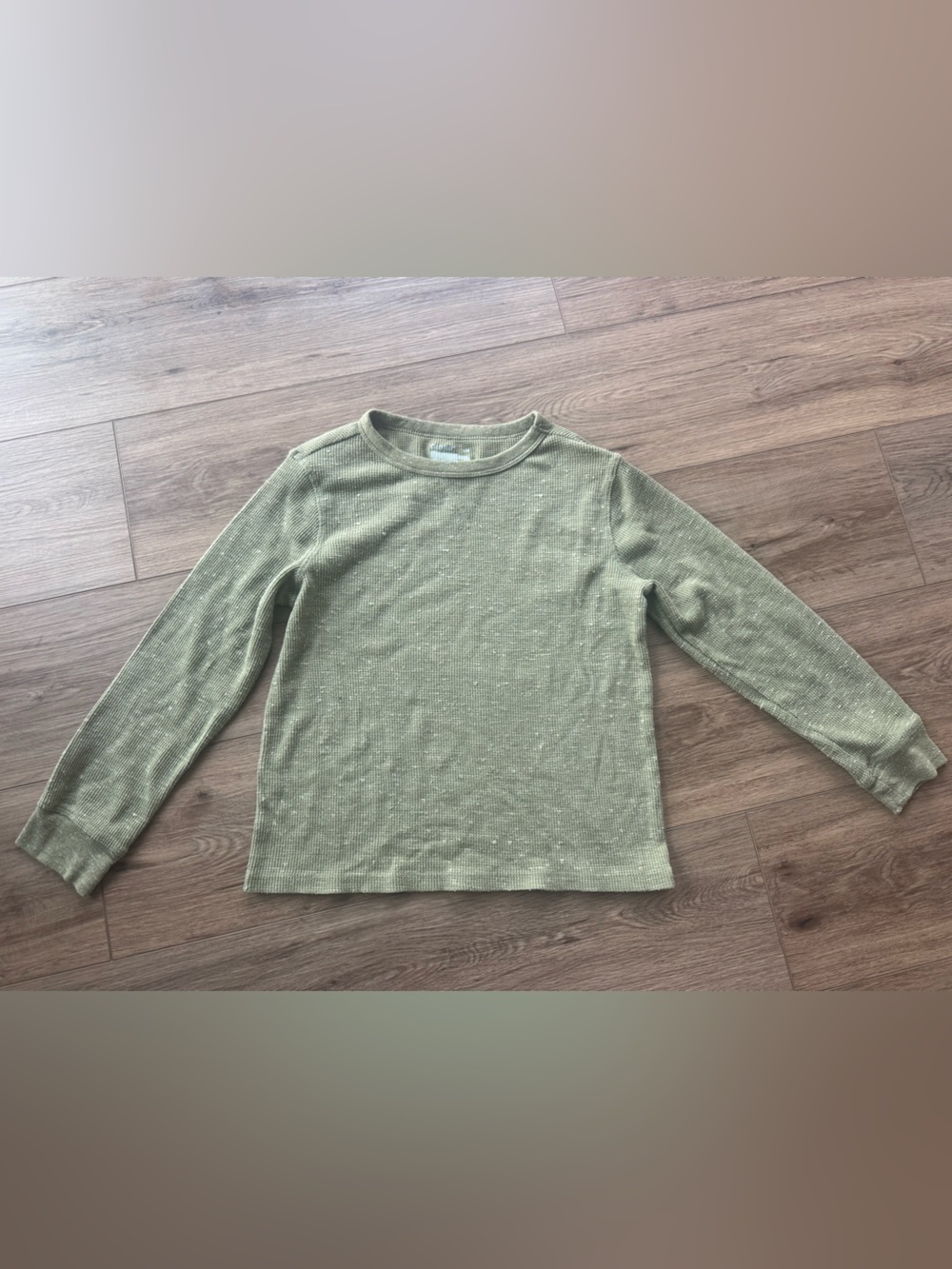 boys Cat & Jack long sleeve green shirt - M(8)